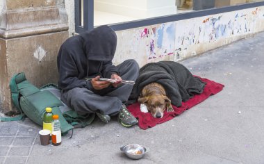 Köpekle clochard