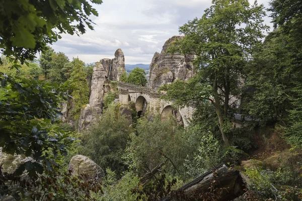 Bastei міст у саксонської Швейцарії — стокове фото