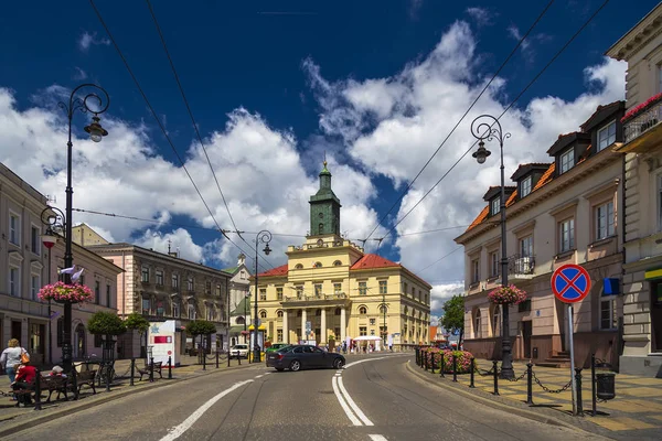 Das neue Rathaus in lublin — Stockfoto