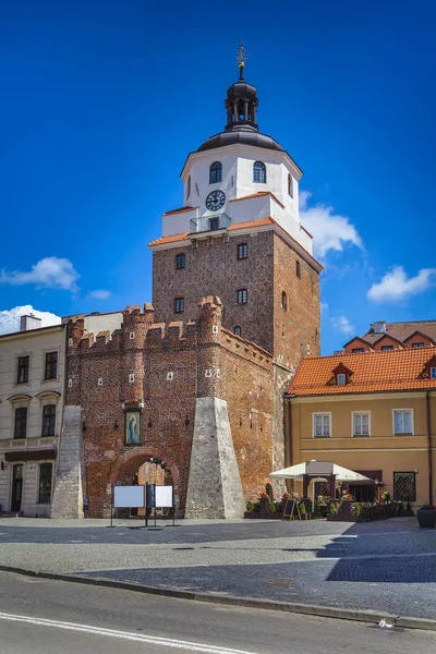 O Portão de Cracóvia em Lublin — Fotografia de Stock