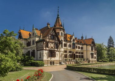 The castle of Lesna in Zlín Czech Republic clipart