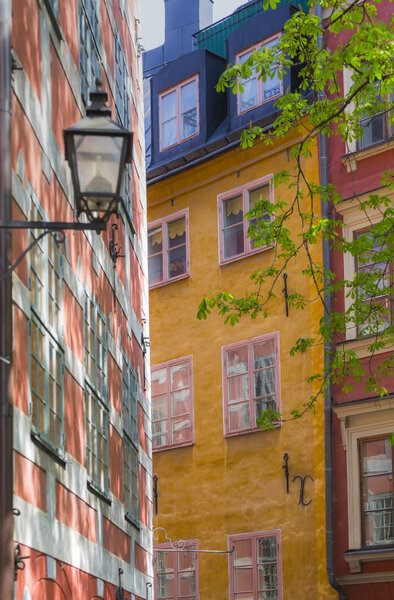 Sweden, Stockholm, Gamla Stan. Typical details of medieval houses in the old city