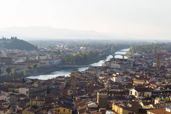 Puesta Sol Florencia Ciudad Centro Italia Capital Región Toscana Italia —  Fotos de Stock