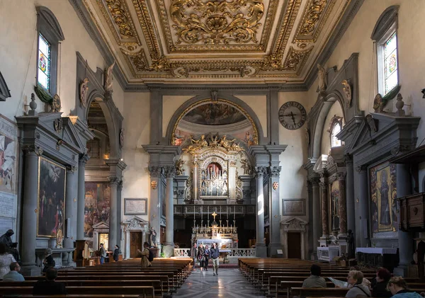 Italien Florens Oktober 2014 Inredningen Kyrkan San Marco — Stockfoto