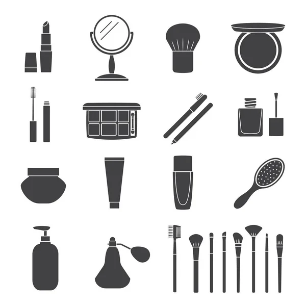 Ensemble d'icônes cosmétiques — Image vectorielle