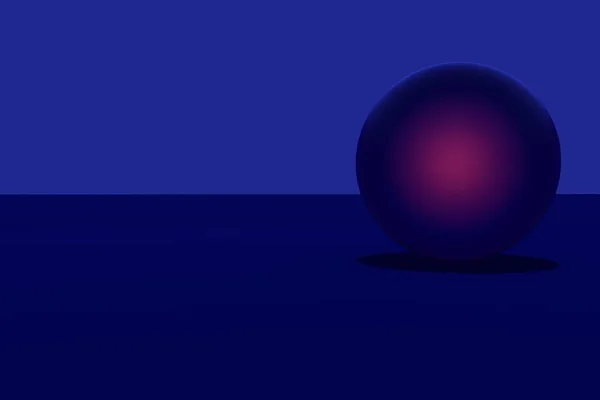 Sferă albastră - roșiatică strălucitoare — Fotografie, imagine de stoc