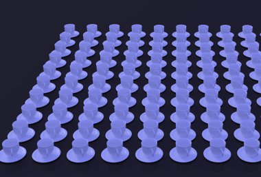 Beyaz kahve fincan ile fincan tabağı 3D render