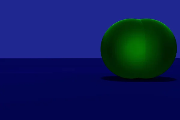 3D render yeşil Küre