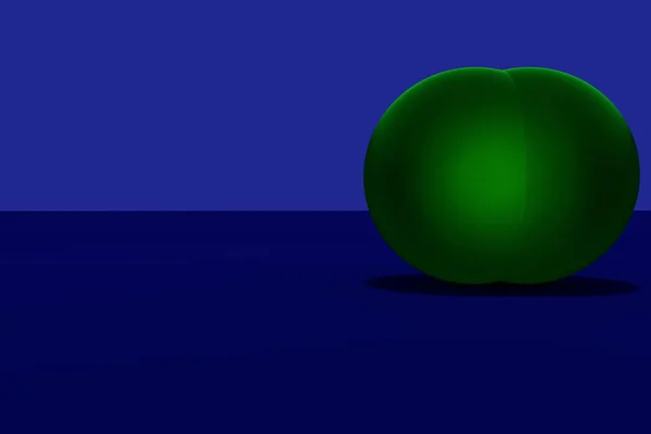 緑球の 3 d レンダリング ストック画像