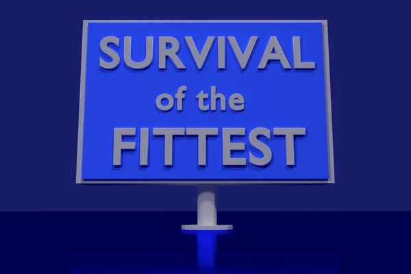 SURVIVAL of the FITTEST — Stock Photo, Image