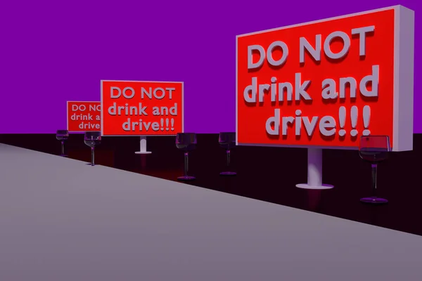 İçkili araba kullanma.! — Stok fotoğraf