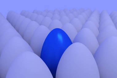 çok sayıda yumurta hafif mavimsi ortam ışığı... biraz farklı...