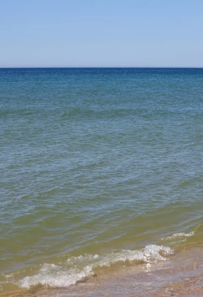 Praia de areia da costa do Mar do Norte — Fotografia de Stock