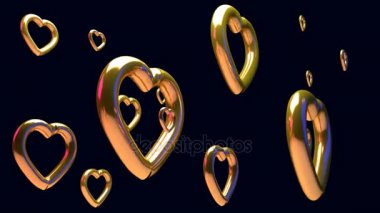 Altın parlak kupa 3D render