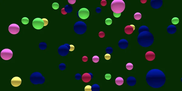 Illustration Numerous Hovering Spheres Monochrome Background — Stock Photo, Image