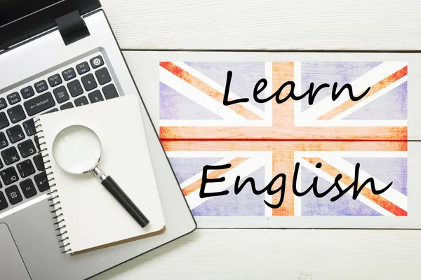 Learn English concept. Time to Learning languages — Stock Photo, Image