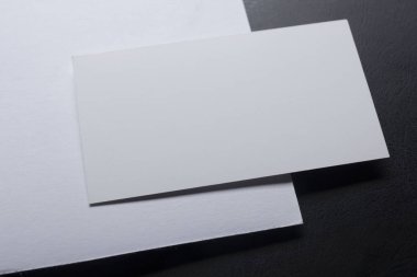Renkli arka planda kartvizitler. Düz Yat. metin için boşluk kopyala