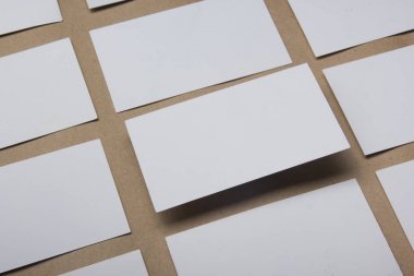 Renkli arka planda kartvizitler. Düz Yat. metin için boşluk kopyala