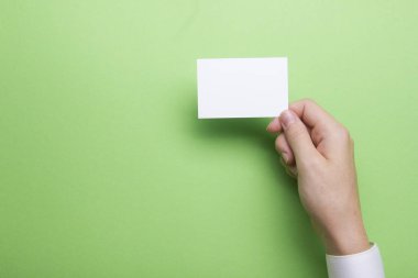 Soyut arka planda kartviziti boş tutma