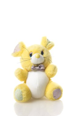 Funny toy mouse or rat isolated on white background.