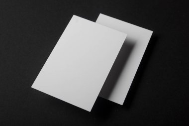 Kartvizitler boş. Renk arkaplan modeli. Düz Yat. metin için boşluk kopyala