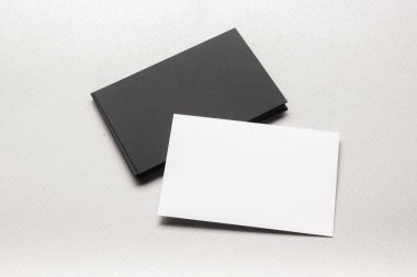 Kartvizitler boş. Renk arkaplan modeli. Düz Yat. metin için boşluk kopyala