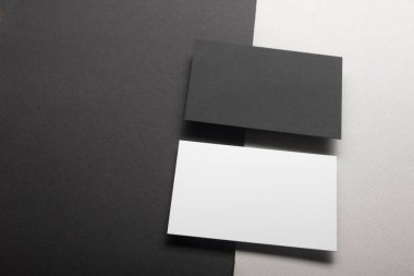 Kartvizitler boş. Renk arkaplan modeli. Düz Yat. metin için boşluk kopyala