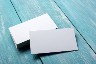 Kartvizitler boş. Renk arkaplan modeli. Düz Yat. metin için boşluk kopyala