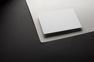 Kartvizitler boş. Renk arkaplan modeli. Düz Yat. metin için boşluk kopyala