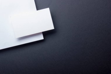 Kartvizitler boş. Renk arkaplan modeli. Düz Yat. metin için boşluk kopyala