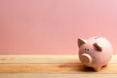 Domuz kumbarası ve dolar nakit para. İş, finans, yatırım, tasarruf ve yolsuzluk kavramı.