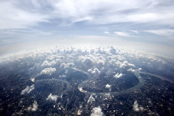 Повітряні огляд Бангкок міський пейзаж — стокове фото
