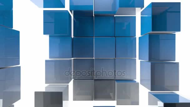 Tiles cubes background — Stock Video