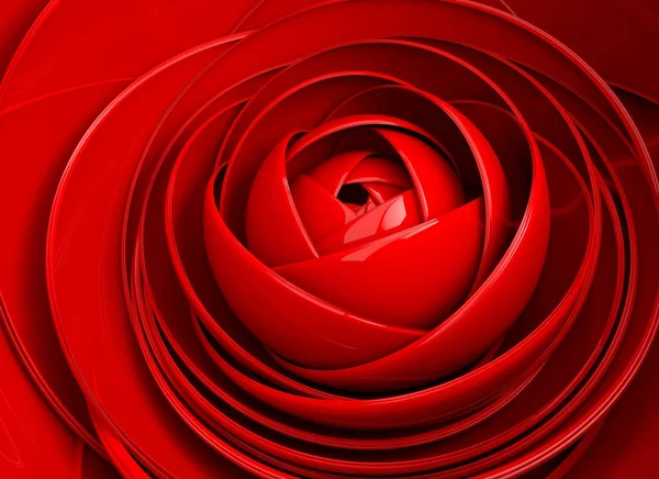 3D αφηρημένη εικόνα τριαντάφυλλο. Λουλούδι φόντο — Φωτογραφία Αρχείου