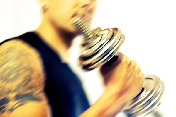 Vida sana y ejercicio de gimnasio . — Foto de Stock