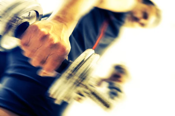 Vida sana y ejercicio de gimnasio . — Foto de Stock