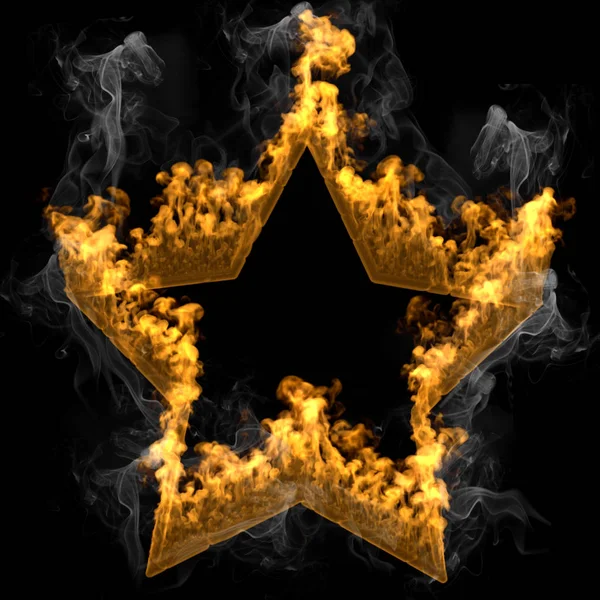 Diseño abstracto del marco llamas y fuego —  Fotos de Stock
