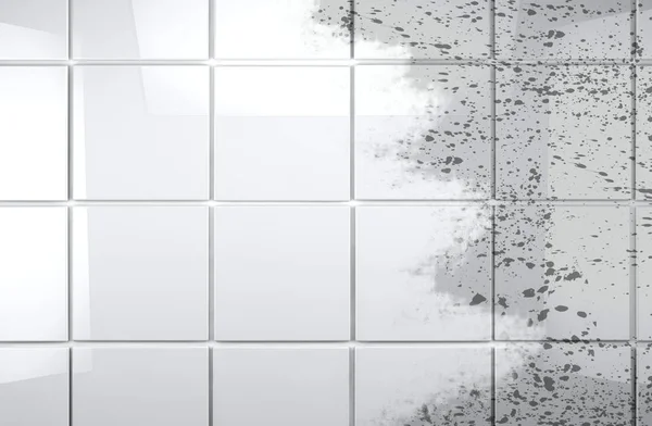 Clean tile wall bathroom background — Stock Photo, Image
