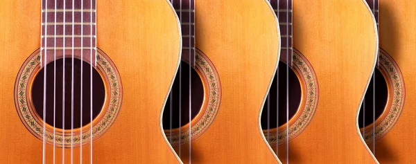Muzikale ontwerp met akoestische gitaar — Stockfoto