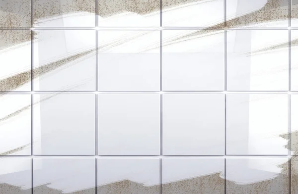 Clean tile wall bathroom background — Stock Photo, Image