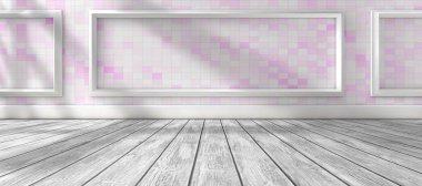 Güneş ışığı ile pencere ve iç Oda ev arka