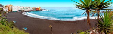 Doğal manzara. Kanarya Adası Seascape.Tenerife.