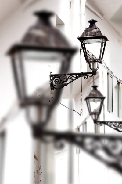 Lámpara de calle antigua fondo abstracto — Foto de Stock