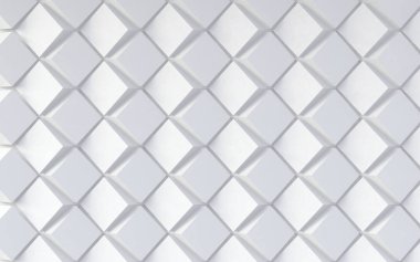 Beyaz soyut arkaplan 3D illüstrasyon