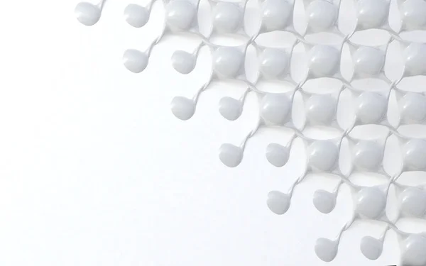 Beyaz soyut arkaplan 3D illüstrasyon — Stok fotoğraf