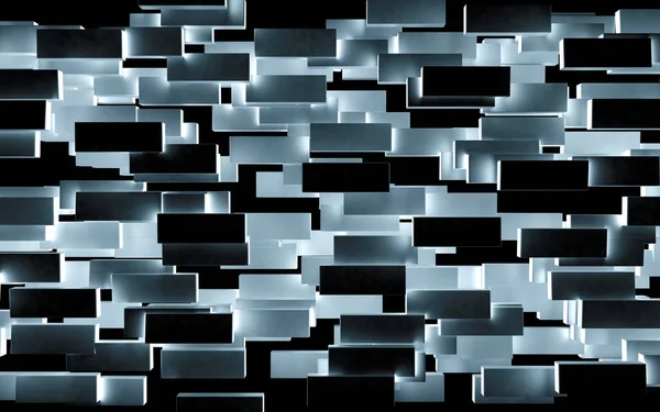 Абстрактне Зображення Кубиків Або Блочного Фону Футуристична Ілюстрація Дизайну Квадратів — стокове фото