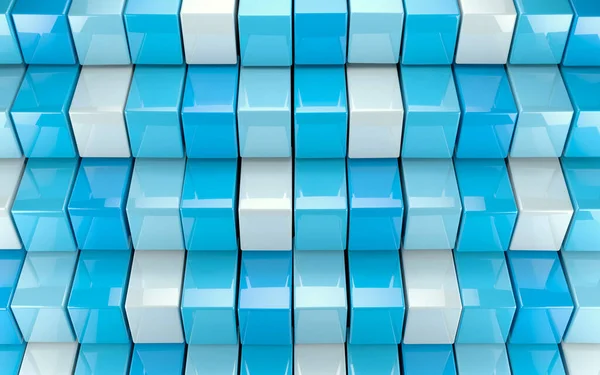 Imagen Abstracta Fondo Bloques Cubos Rectangles Illustration Blue Cuadrados Superficie — Foto de Stock