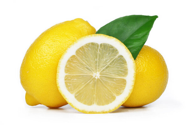 Lemon isolated on white