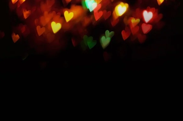 Corazón colorido en forma de Bokeh — Foto de Stock