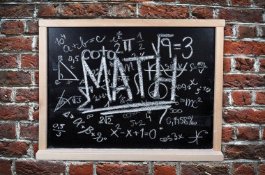 Matematik konusunda yazı tahtası